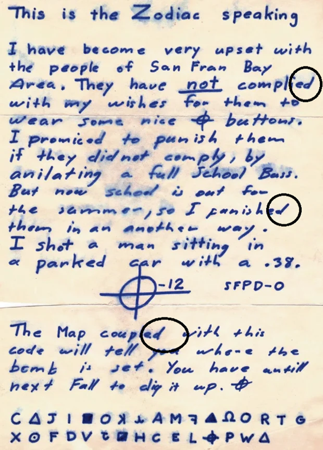 Zodiac-Killer-Handwriting