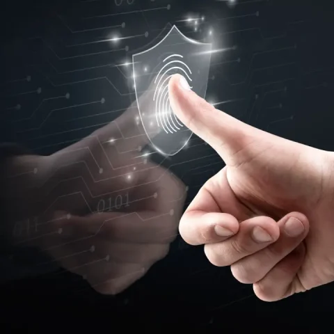 biometric-technology-background-with-fingerprint-scanning-system-virtual-screen-digital-remix