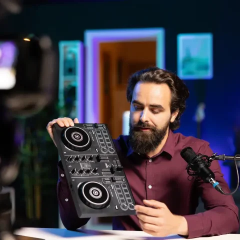 dj-presenting-settings-turntables-mixer-musical-equipment