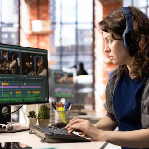 female-filmmaker-editing-montage-video-clips-with-creative-software