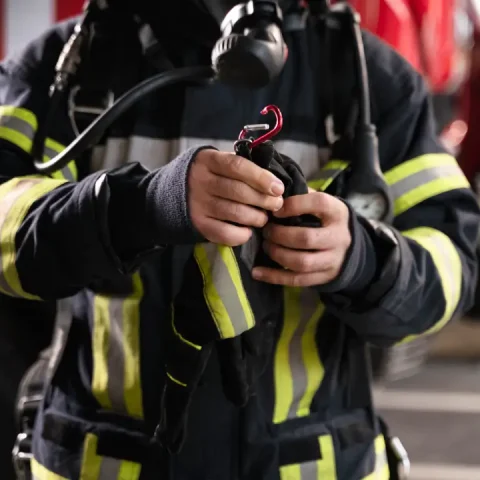 firefighter-station-equipped-with-protective-suit-fire-mask