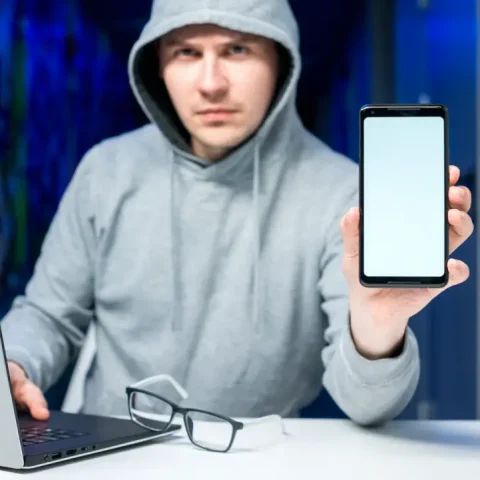 hacker-presenting-smartphone-template