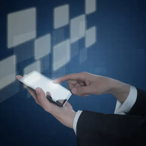 hand-holding-mobile-with-virtual-squares