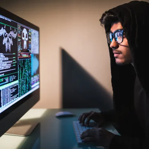 indianmale-hacker-with-smartphone-coding-computers-screen-dark-room