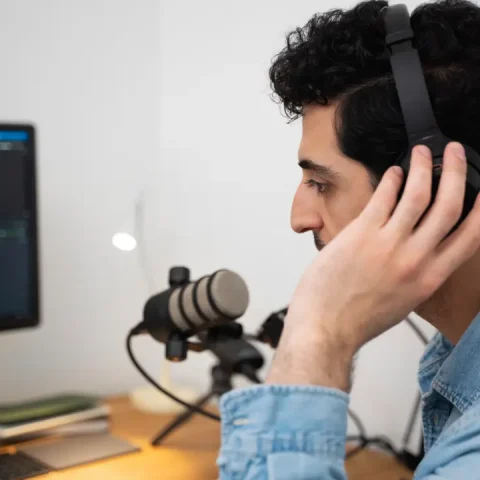 man-with-microphone-headphones-running-podcast-studio