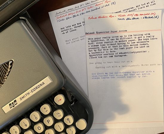 typewriter document