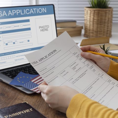 visa-application-composition-with-europe-america-flag